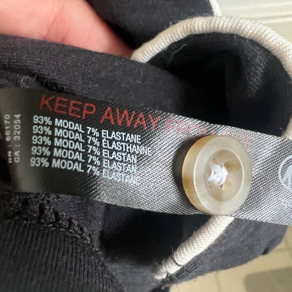 NWT new small Anthropologie briar short sleeve pipes pj pajama top black white - Picture 13 of 17